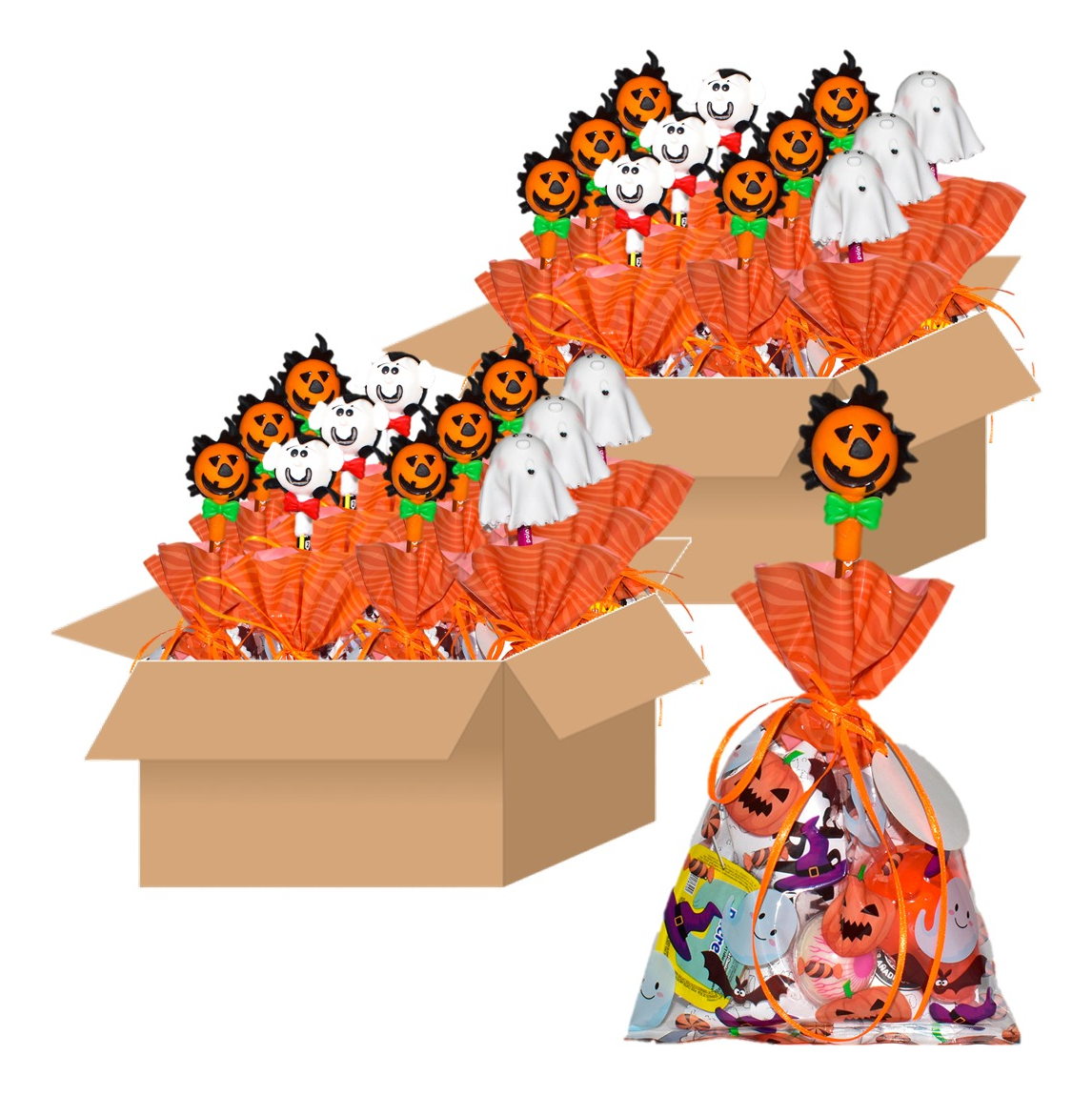 Bolsa Halloween Con Dulces Y Lápiz 60 g X 24 Uds